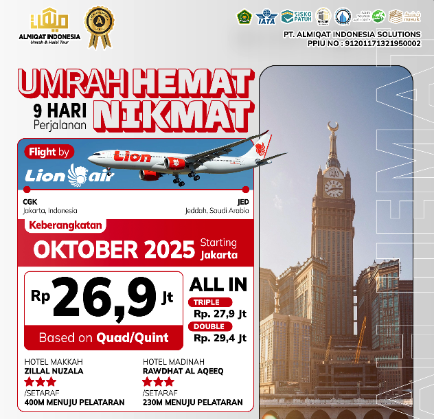 Program Umroh Hemat Hari Oktober